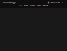 Tablet Screenshot of doubleenergy-gmbh.com